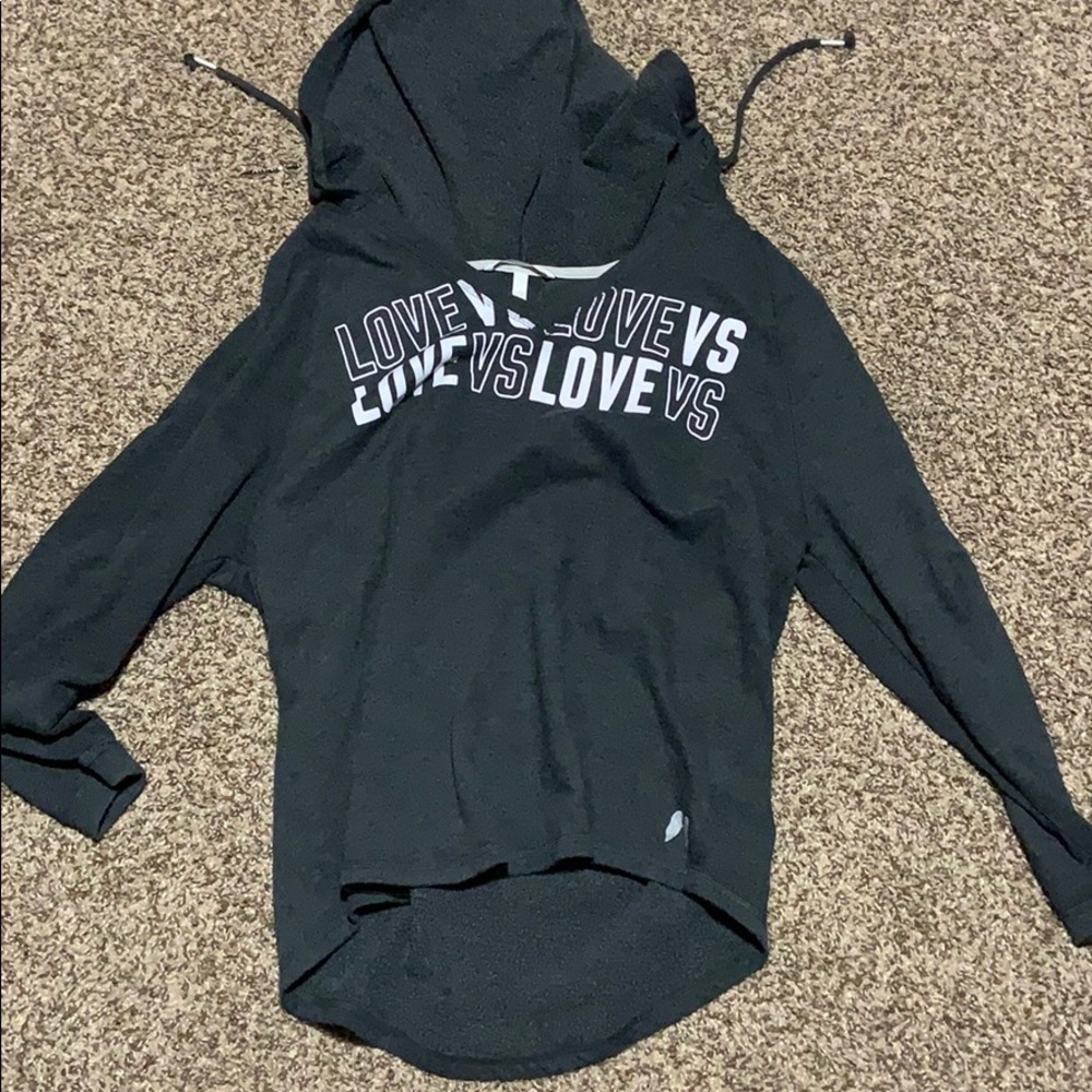 V Neck Grey Hoodie
